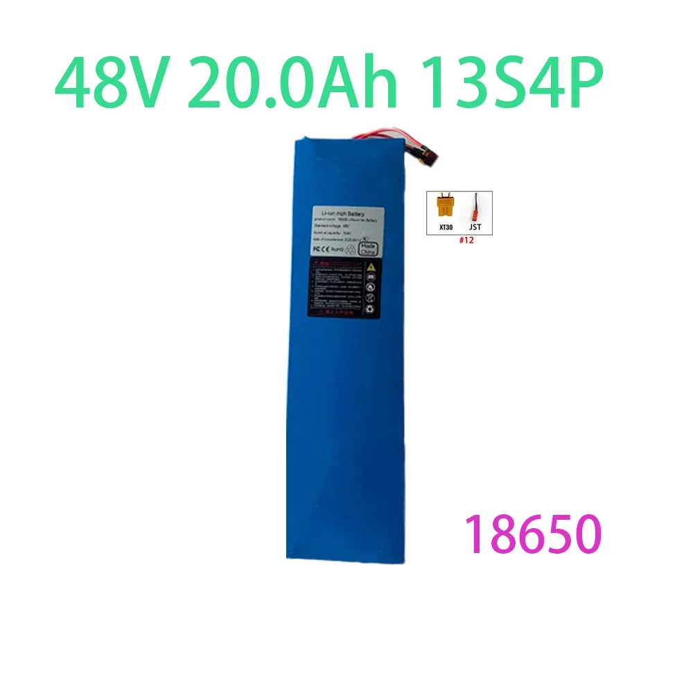 

48V18650 13s4p powerful battery pack 2000mAh large capacity lithium battery rechargeable li-ion battery pack, with 54.6v charger
