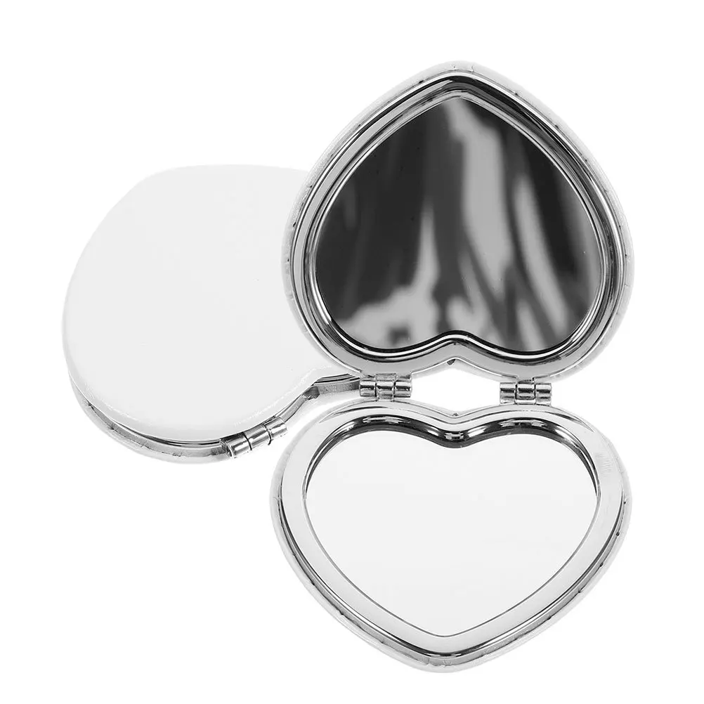 2 個旅行用化粧鏡コンパクト折りたたみ式両面ポケットミラー小さなコンパクトミラー財布用子供用ミラー