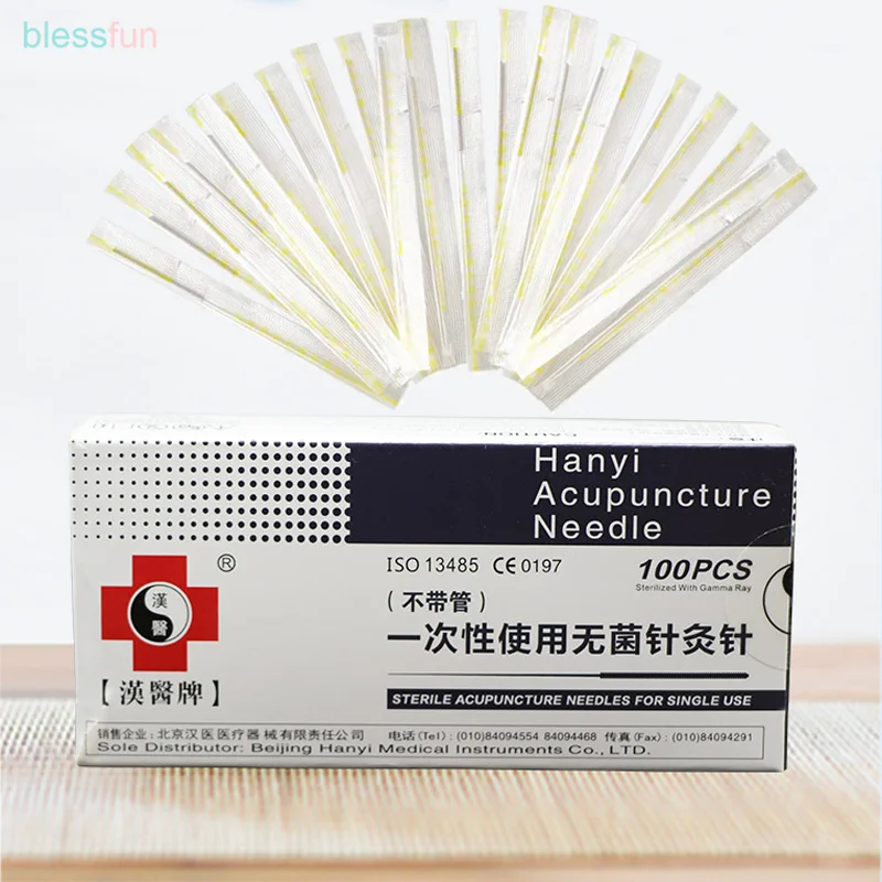 

Hanyi Acupuncture Needle 1000 Disposable Sterile Beauty Auricular Acupuncture Health Massage Asepsis For Ears Skin Detox