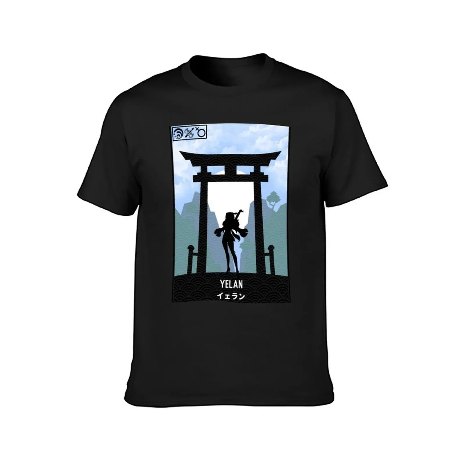 Yelan Torii Gate Genshin Impact T-shirt for a boy animal prinfor boys men workout shirt