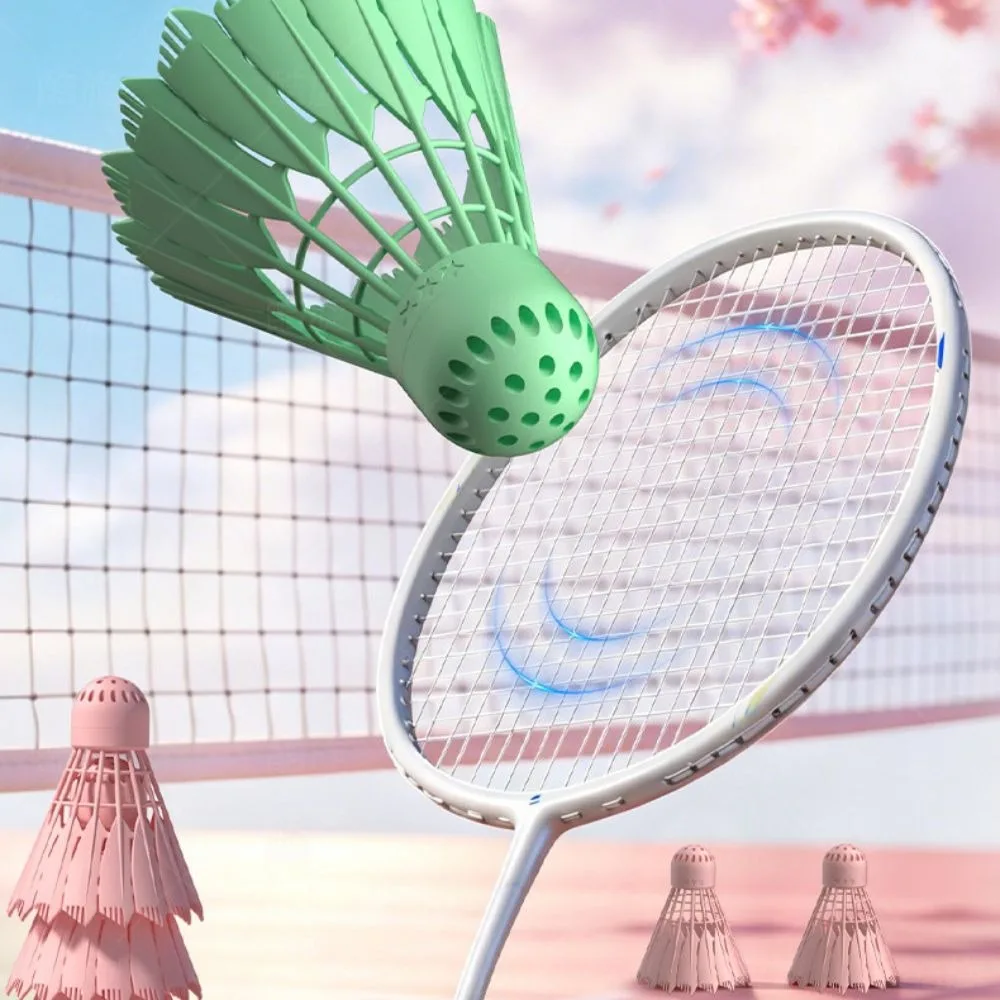 3Pcs Windproof Badminton Shuttlecock TPR Soft Ball Head Nylon Plastic Training Shuttlecock Honeycomb Badminton Ball