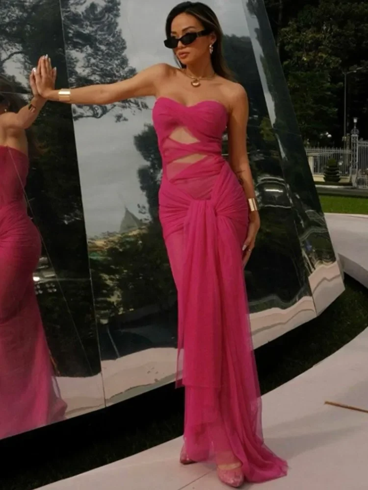 Robe Maxi imprimée sans manches, tunique, robe de plage décontractée pour femmes, Kaftan, Cover-up, printemps-automne, 2024