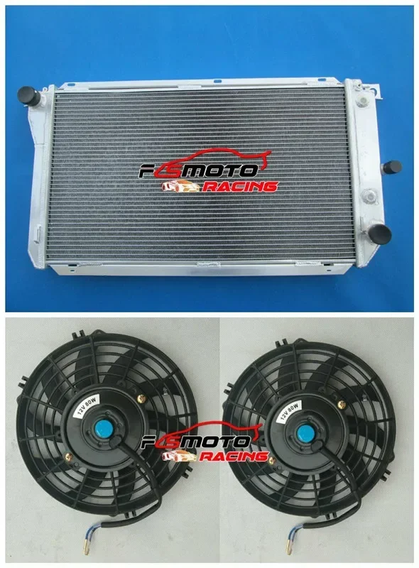 Radiador totalmente de aluminio de 3 filas y 52mm + ventilador de carreras para Ford EF EF2 EL NF NL DF/L Falcon Fairline