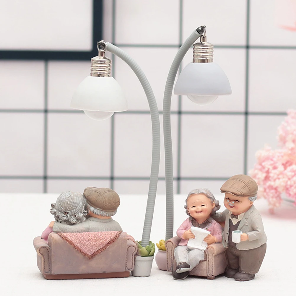 

Night Light Ornament Bedroom Decoration Desktop Lamp Creative Design Home Office Use Portable Gift Resin Crafts Long Term