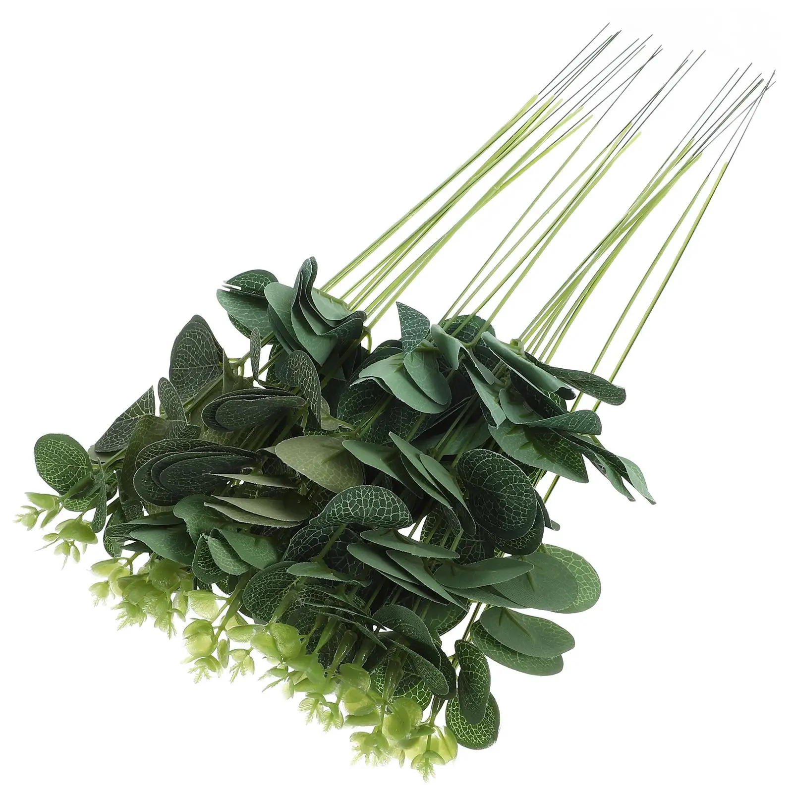

20pcs Leaf Cake Toppers Eucalyptus Cupcake Inserting Topper Decorations Edible Leaves for Birthday Party Cupcake Baking DIY