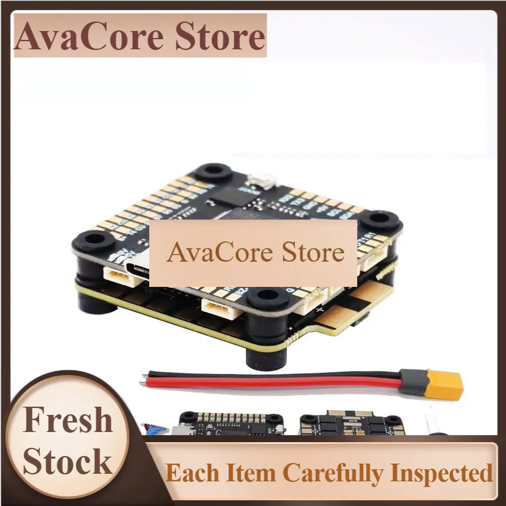 AvaCore36x36mm FPV  F722 Flight Controller BLheli_S 4-in-1 60A 80A F7 FC ESC Stack with RC FPV Freestyle RC Racing Drone Part