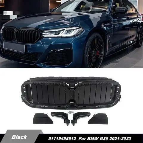 For BMW 5 Series G30 G31 G38 2020-2023 520d 550d 530d 540d  Front Bumper Upper Radiator Grill Air Shutter 51119498612