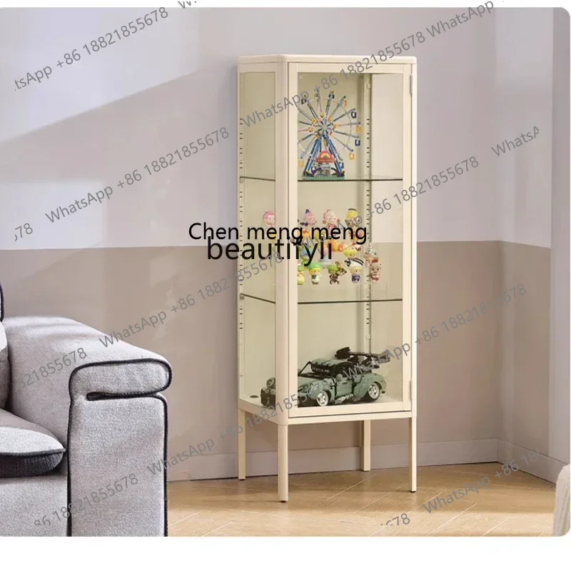 xx1Display cabinet 1.9 meters heightened version toy ornament display cabinet building block storage glass cabinet