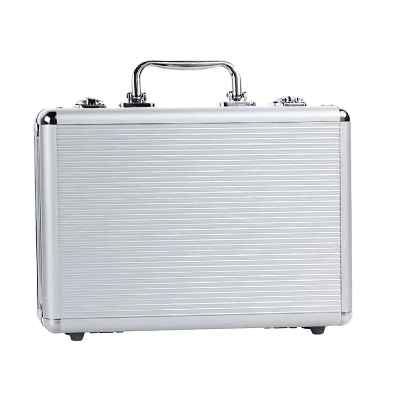 Professional Poker Chips Storage Box High Capacity Aluminum Alloy Case with Divided Compartments for Travel