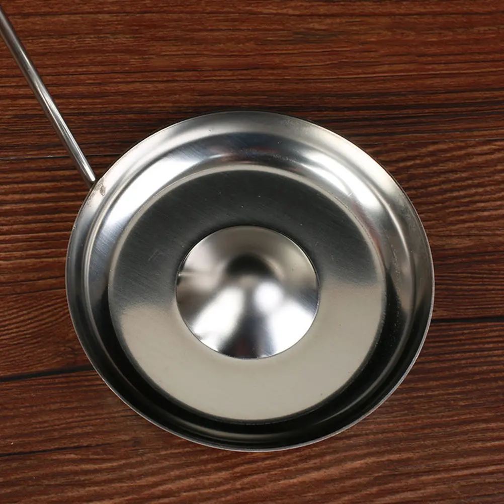 Frying Spoon Concave Convex Stainless Steel Wooden Handle Non-Stick Oil Spoon Kitchen Snack Mold Cooking Tool Oil Frying Mold
