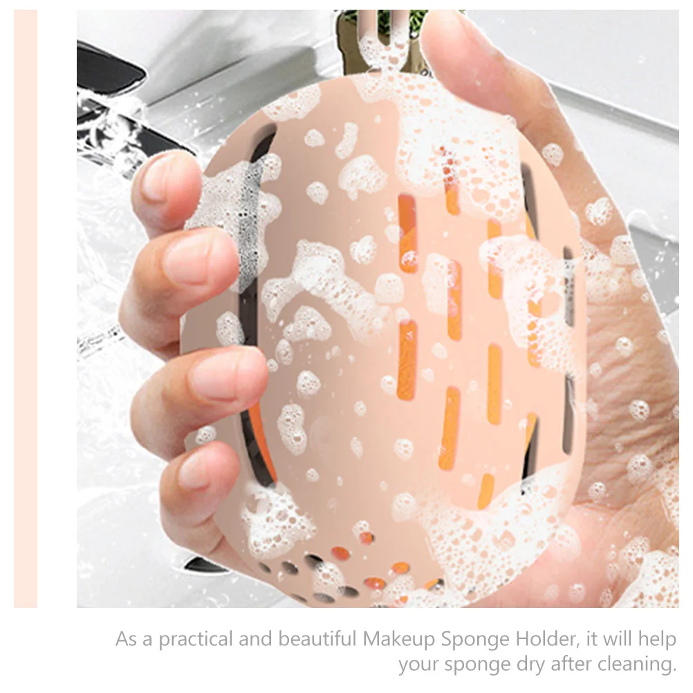 

Beauty Egg Storage Box Makeup Sponge Holder Puff Mini Silicone Powder Silica Gel Portable Travel