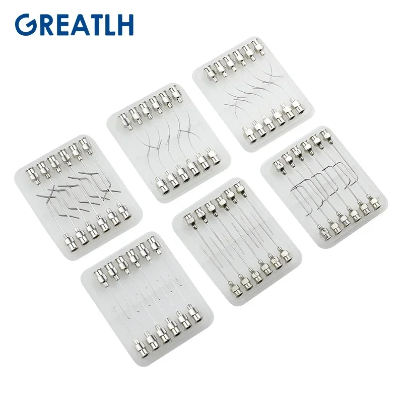 12pcs Lacrimal Viscoelastic Injection Cannula Air Injection Cannula Ophthalmic Suegical Instrument