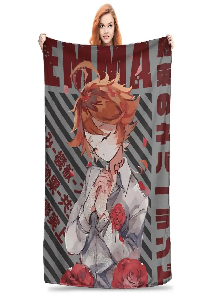 بطانية رمي من الفلانيل الناعمة الدافئة لأريكة السرير، نمط نيفرلاند إيما الموعود، مثالي لديكور المنزل والسفر