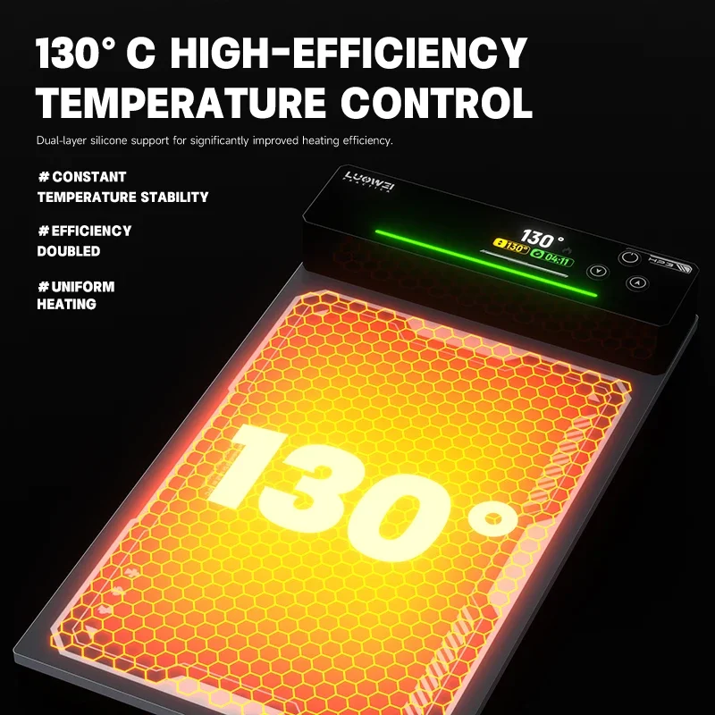 LUOWEI HP3 LCD 12 inches Screen Separator Stage kit Fast Heating Separation Silicone Mat for iPhone iPad Screen Teardown Tool