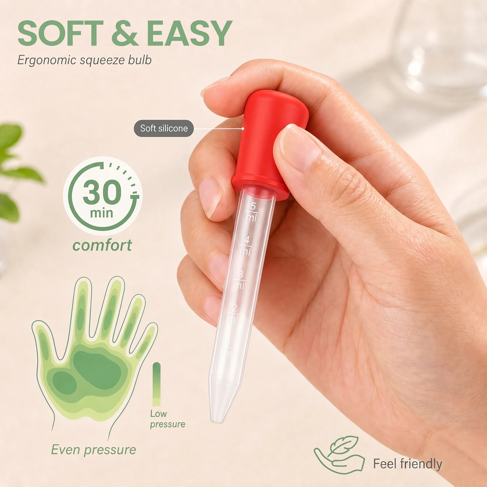 10Pcs 5ml Silicone Plastic Pipette Liquid Pipette Dropper with Bulb Tip Medicine Feeder Dropper School Lab Experiment Supplies - view 5