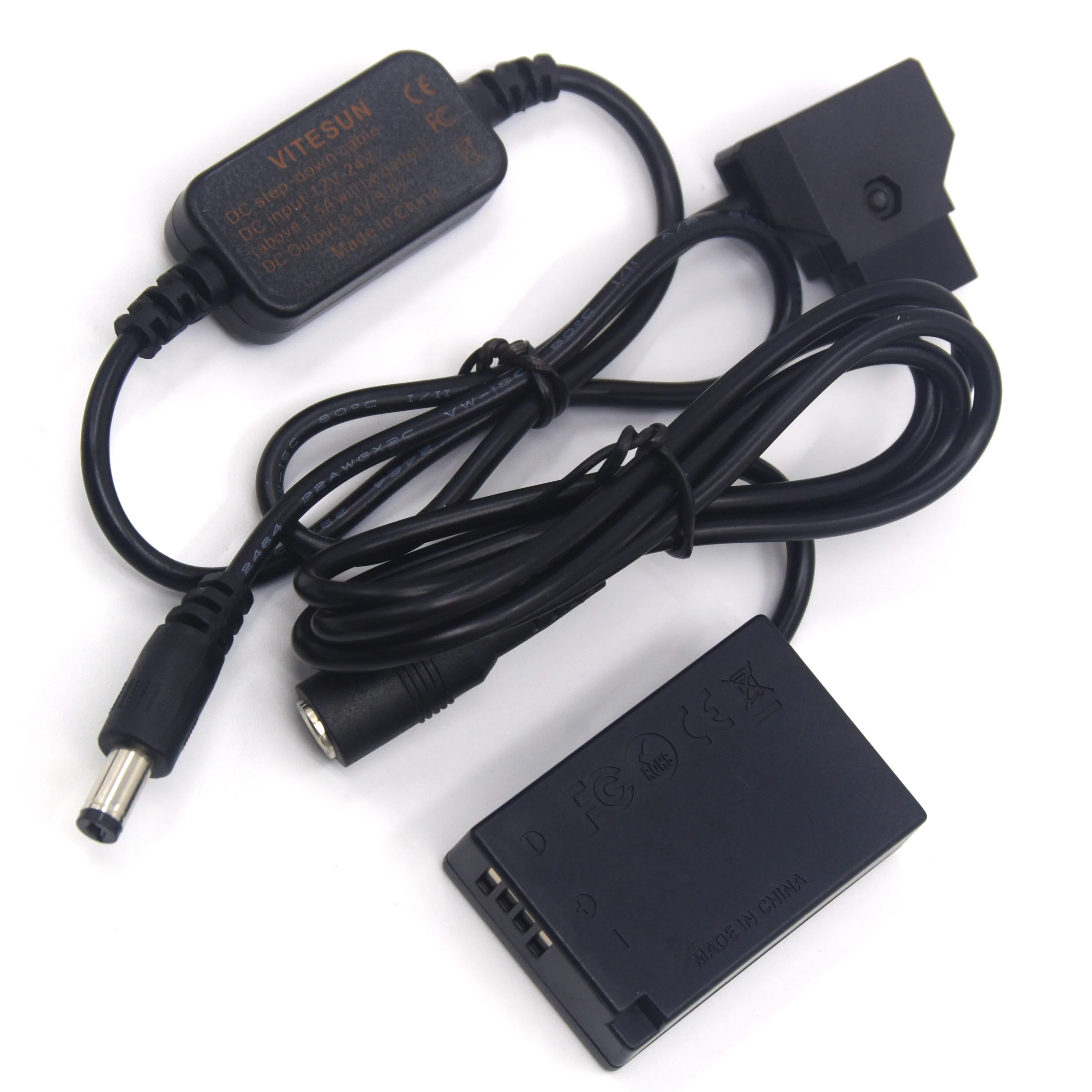 

D-tap DC Cable LP-E17 Dummy Battery DR-E18 DC Coupler for Canon EOS 250D 750D 760D 850D 77D 9000D Kiss X8i Rebel T6s Camera