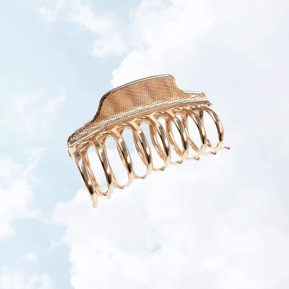 

Top Clips Metal Hair Claw Strong Holding Grip For Women Rose Gold Smooth Edge Thick Thin Hair Use