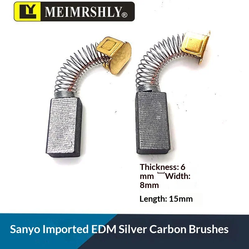 Servo motor spring carbon brush 6*8/9*15 electric pulse spark machine speed measuring motor with copper brush 5*6