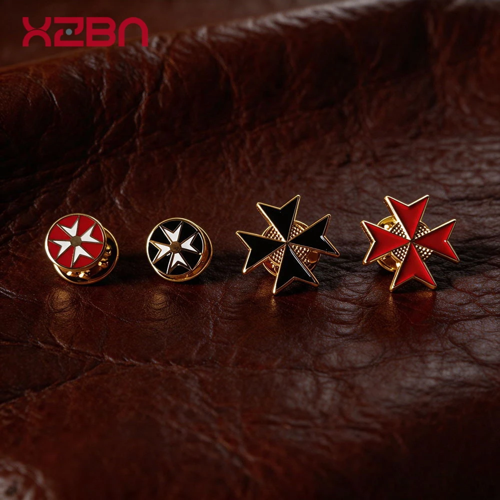 Masonic Lapel Pins Freemasonry Badge Mason Freemason Cross Knights Templar Order Of Knights Of Malta Present