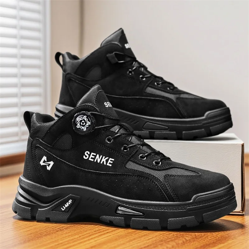 

Mens Boots Casual Leather Ankle Winter Shoes Cowboy Chelsea Combat Tactical Motorcycle Hiking Work Outdoor Luxury Designer