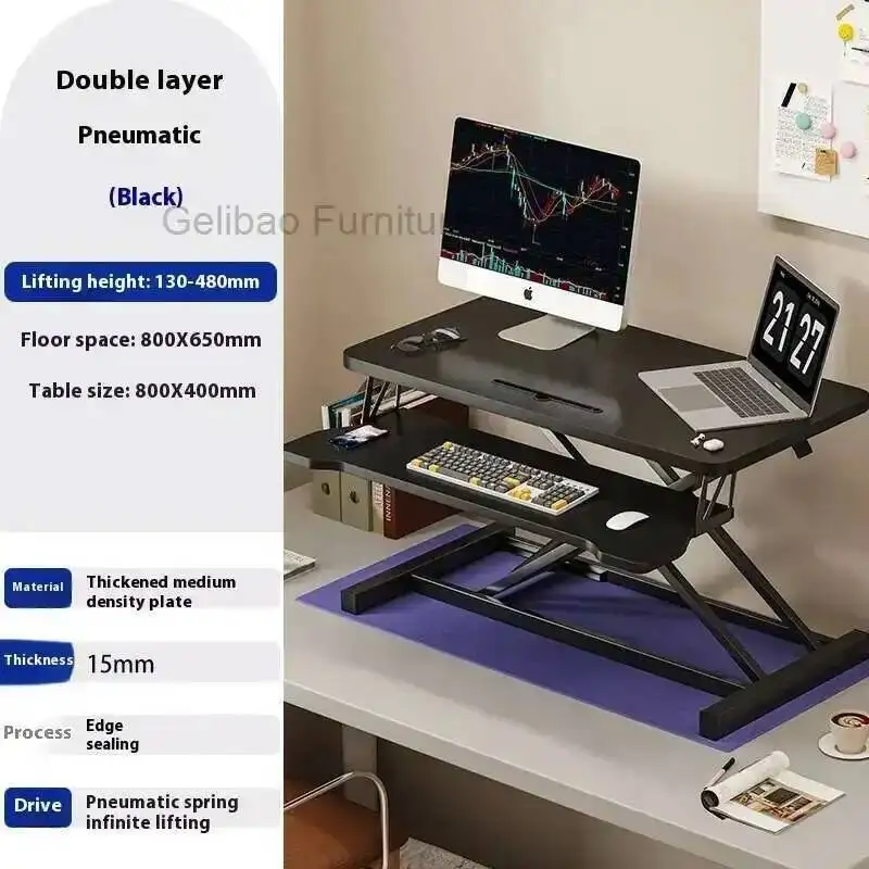 

Furniture Modern Desk Automatic Desk Acrylic Office Table Computer Offices Multifunctional Organizer Desktop Reading Bedside