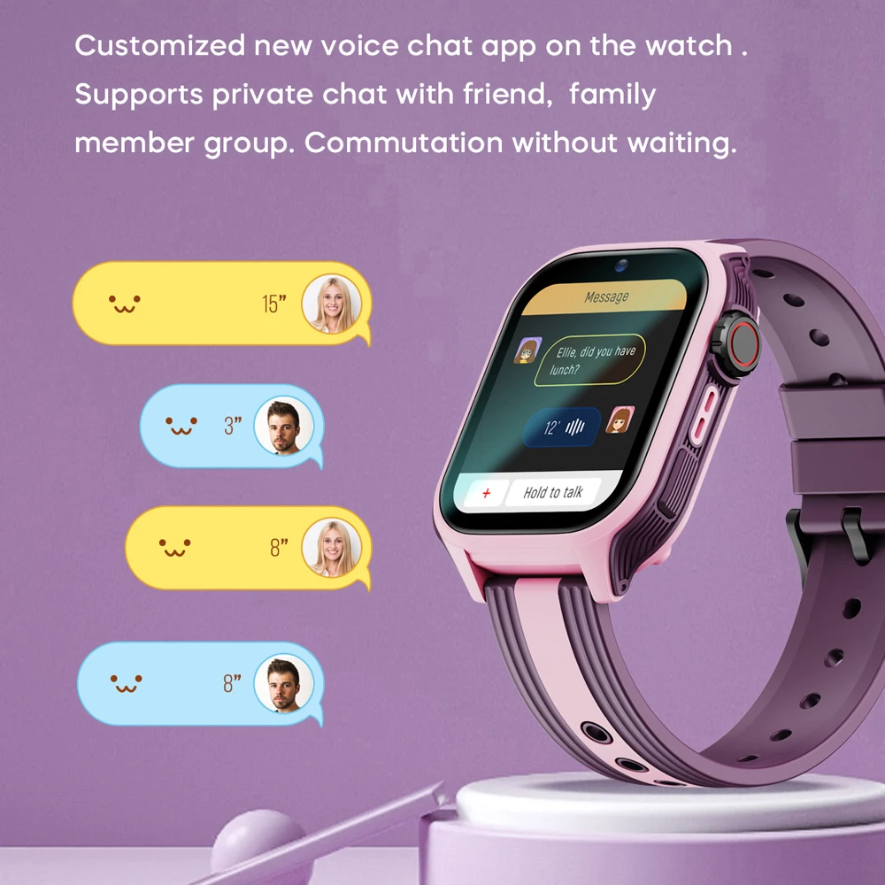 VALDUS 2025 VK36 4G الأطفال Smartwatch فيديو الدردشة 0.3 Mpix كاميرا لتحديد المواقع SOS بطاقة SIM سياج إلكتروني الاطفال Smartwatch