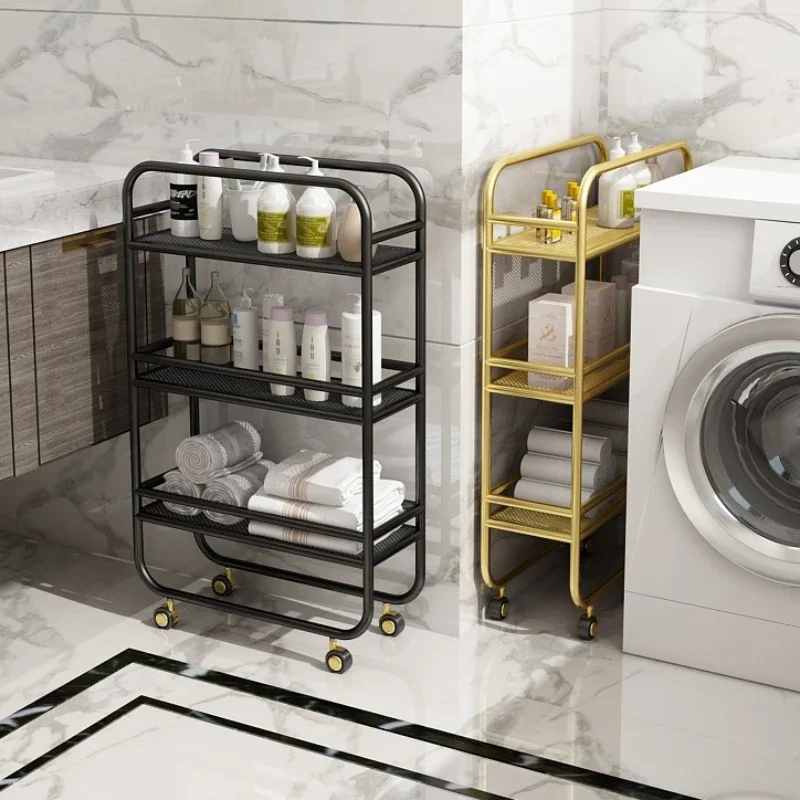 

Odor-Free Cardan Wheel Storage Rack: Strong Bearing Household Cart, Raised Perimeter Organizer, Space Saver, Modern Design