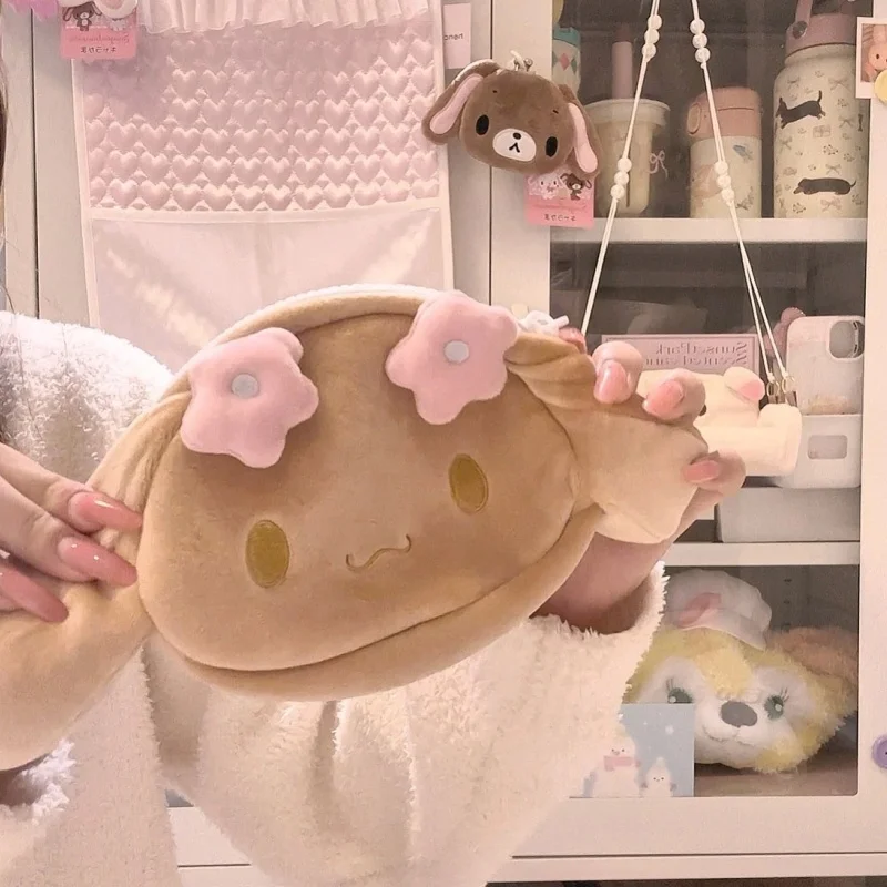 Simpatico cane moka marrone peluche astuccio per matite scolastiche borsa per il trucco portatile Sanrio Cartoon moka Cinnamoroll borsa portamonete regalo