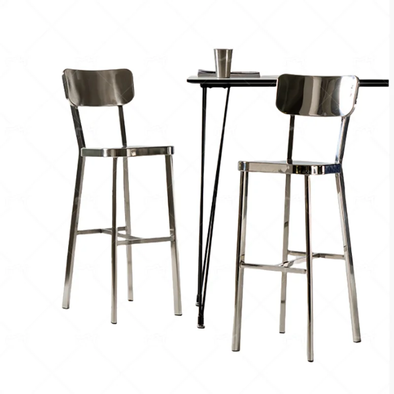 Luxury Metal Bar Stools Design Modern High Kitchen Chair Home Sillas Para Comedor Restaurant Furniture