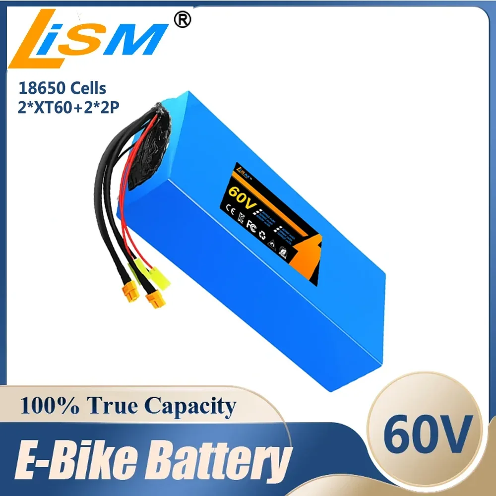 100% true capacity 60V 16S5P 20Ah Lithium ion Battery Battery 1800W Battery Free delivery18650