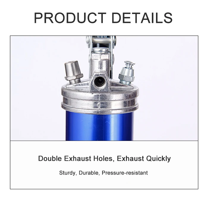 400cc Hand Operated High-Pressure Grease Gun 6000PSI – Manual Grease Gun for Industrial Use