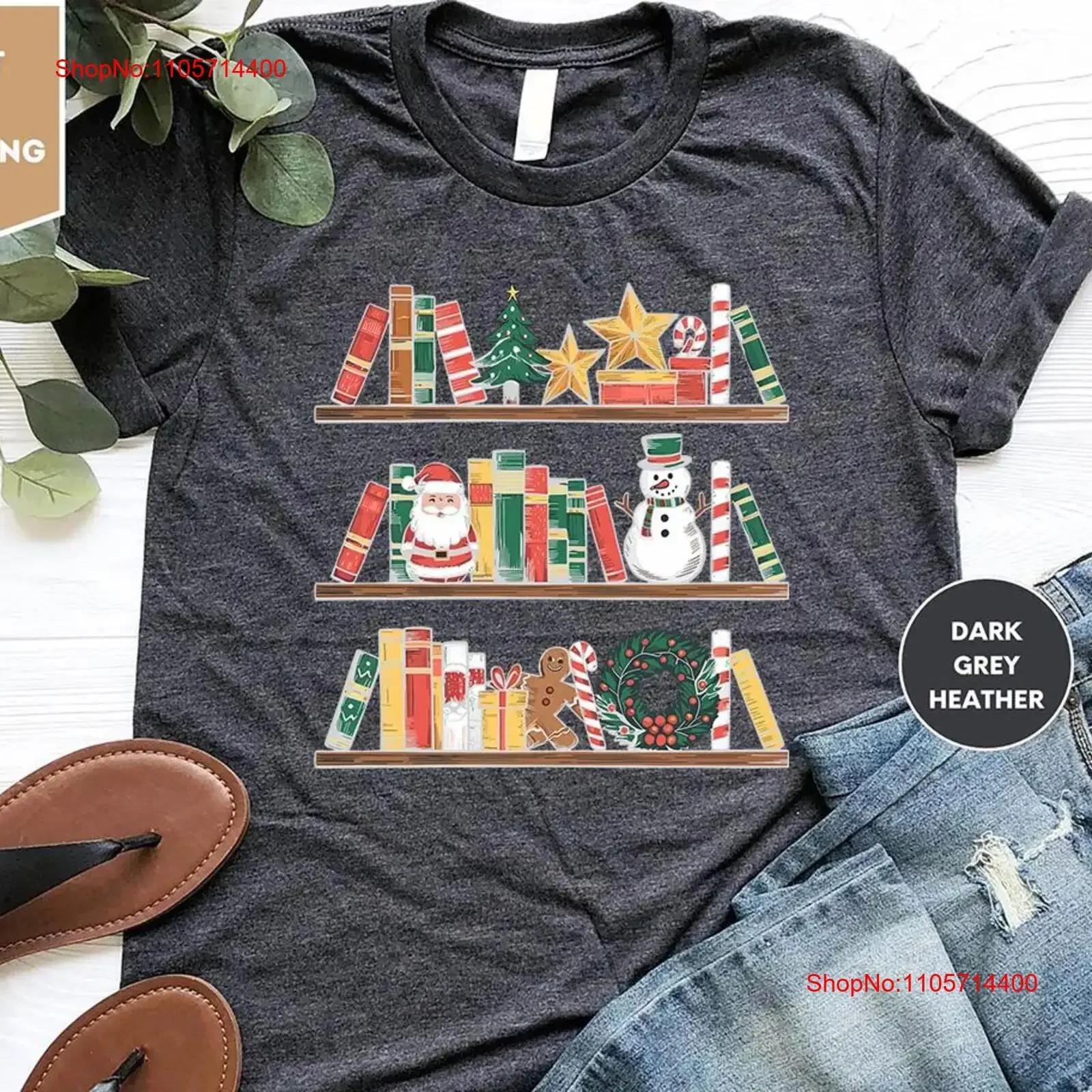 Christmas Snowman Reading Book T Shirt Club Bookish Lover s vintage Washed Slightly Stretched Comfortable Soft Stylish graphic