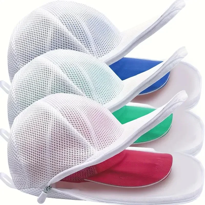 Hat Washing Protection Bag for Washing Machine Hat Cleaning Anti-Deformation 2-in-1 Wash & Dry Laundry Bag for Hats