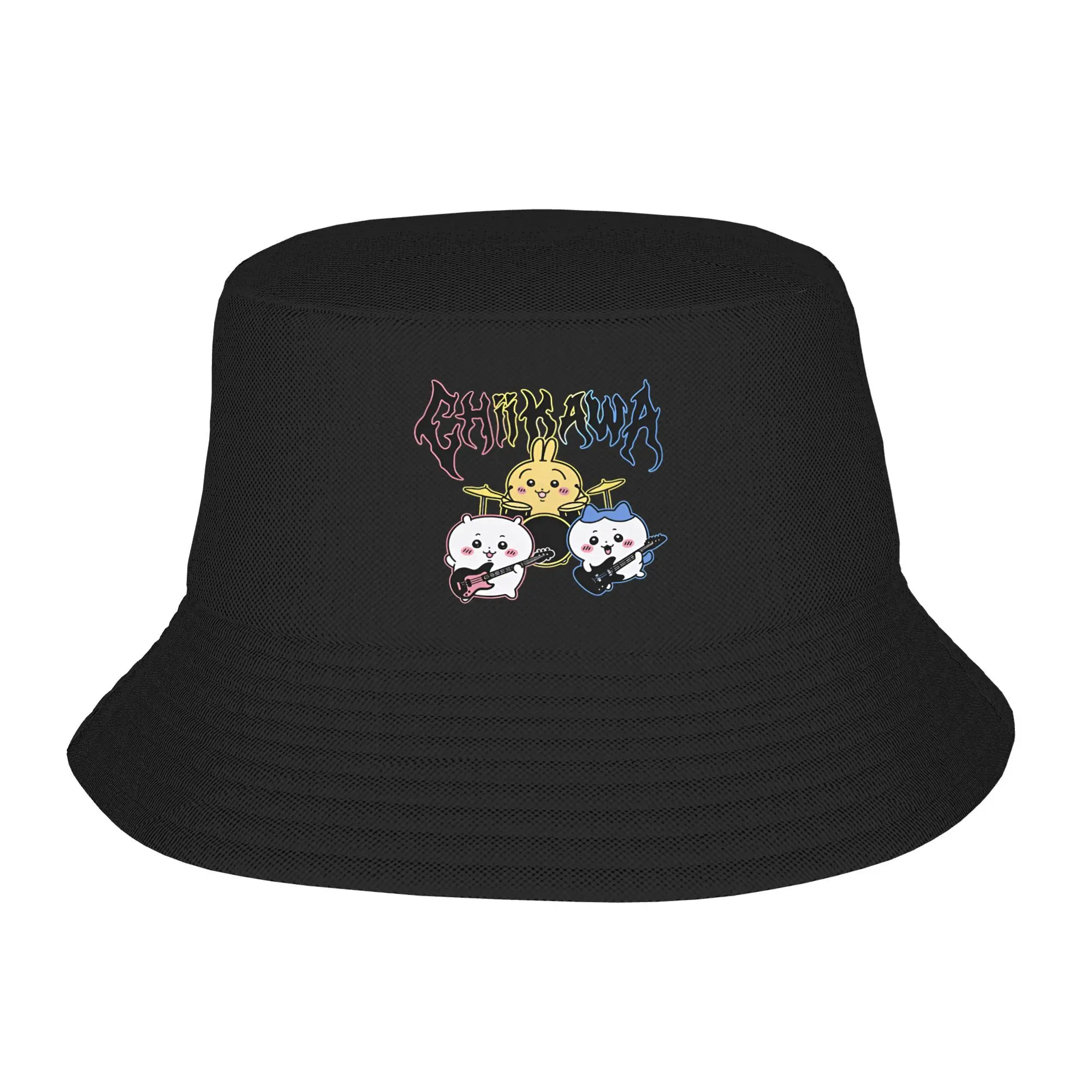 

Couple Chiikawa Bucket Hat Rock Breathable Fisherman Hats Spring Casual Travel Hiking Caps Outdoor Custom Visor Hat