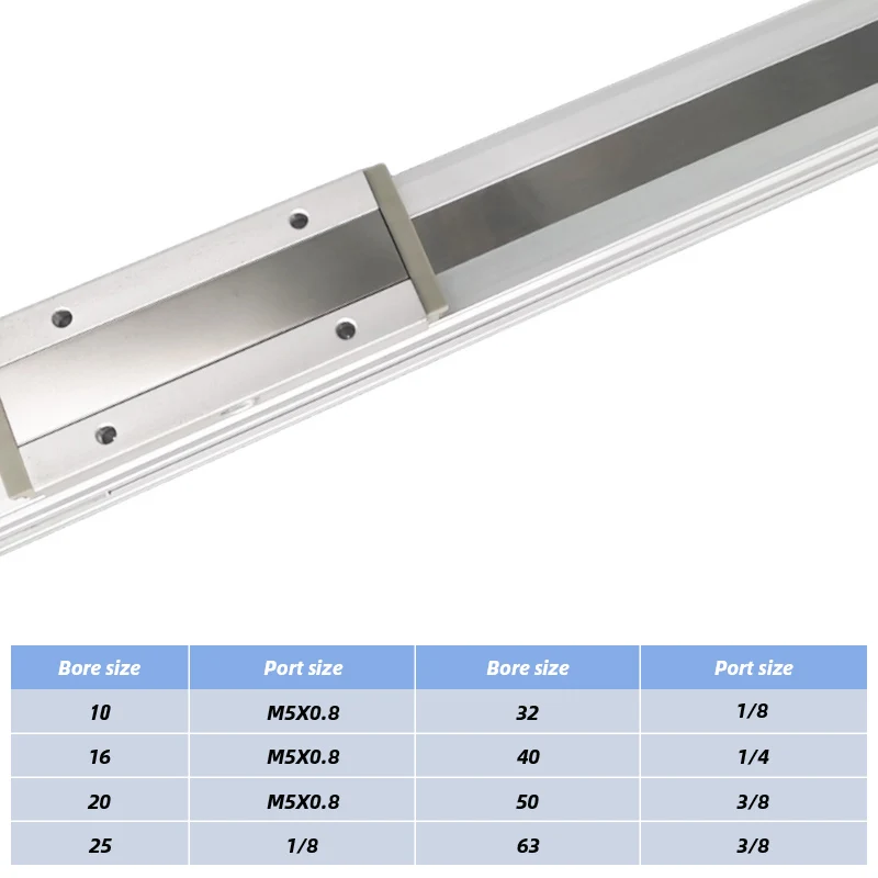 MY1B10 MY1B16 MY1B20 MY1B25 MY1B32 MY1B40 Mechanically combined sliding table with guide rail rodless cylinder MY1B16-200Z