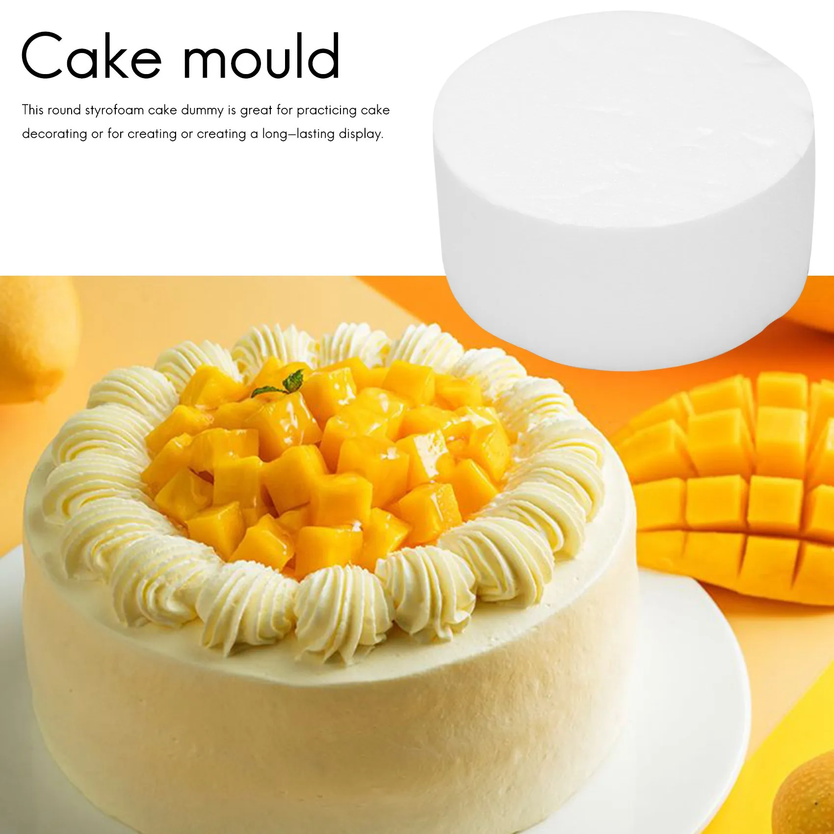 Round Cake Dummy (6 inch)