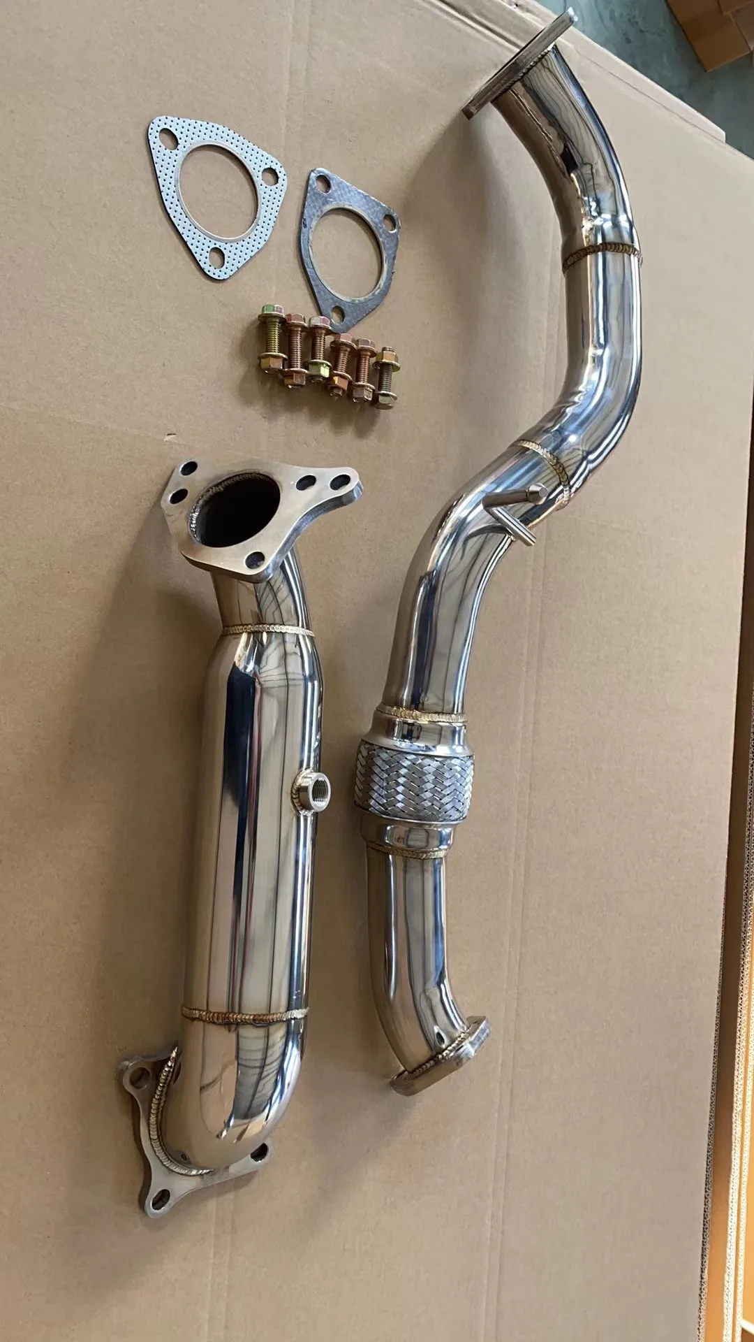 304 Stainless Steel Catless Downpipe & Front Pipe Combo For Civic 1.5T Exhaust Downpipe