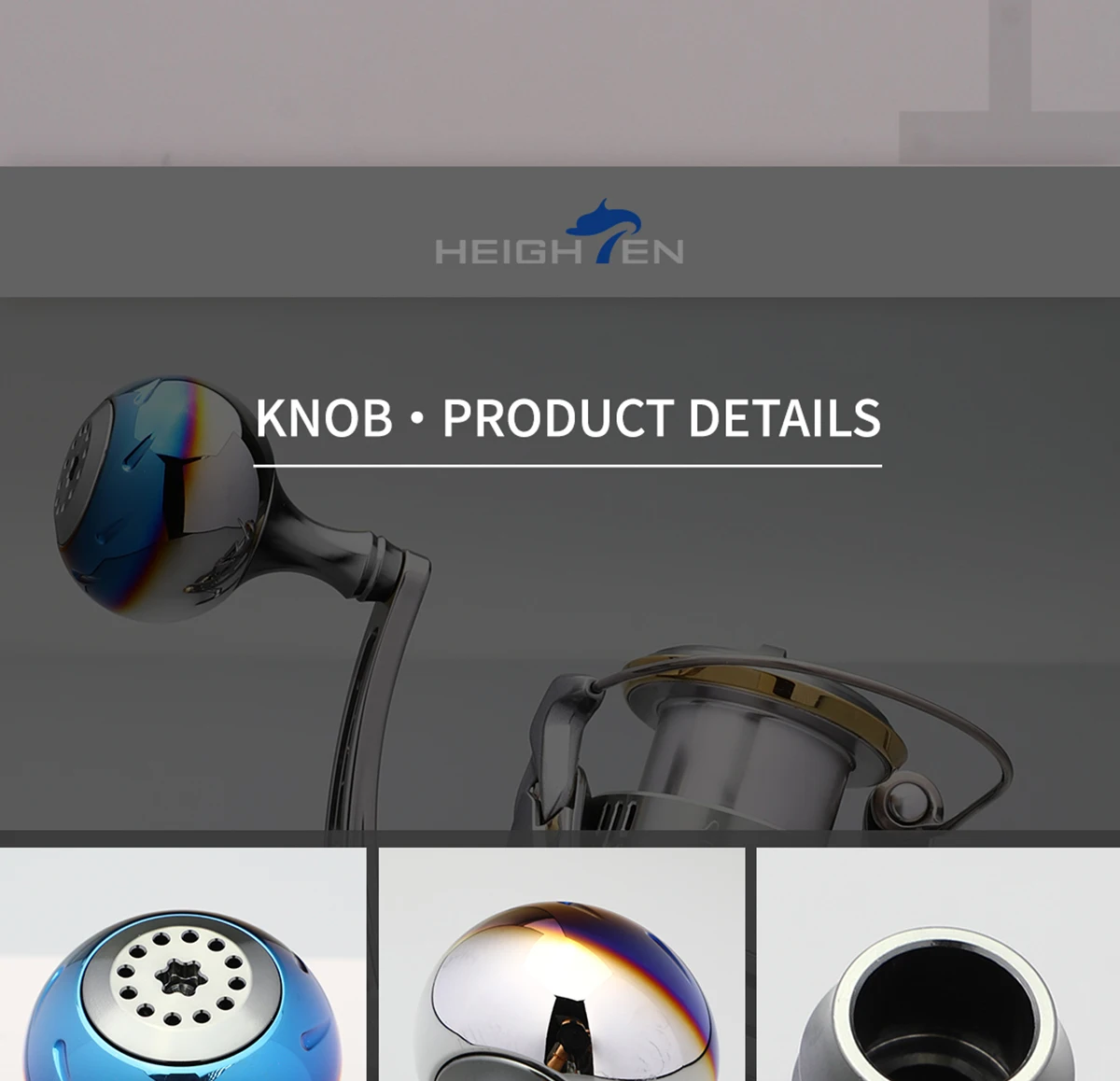 HEIGHTEN Power Handle Knob 30/38/45mm 32g für Shimano Stradic SW Twinpower SW Ultegra 5000-8000 Rollen – Detail 4