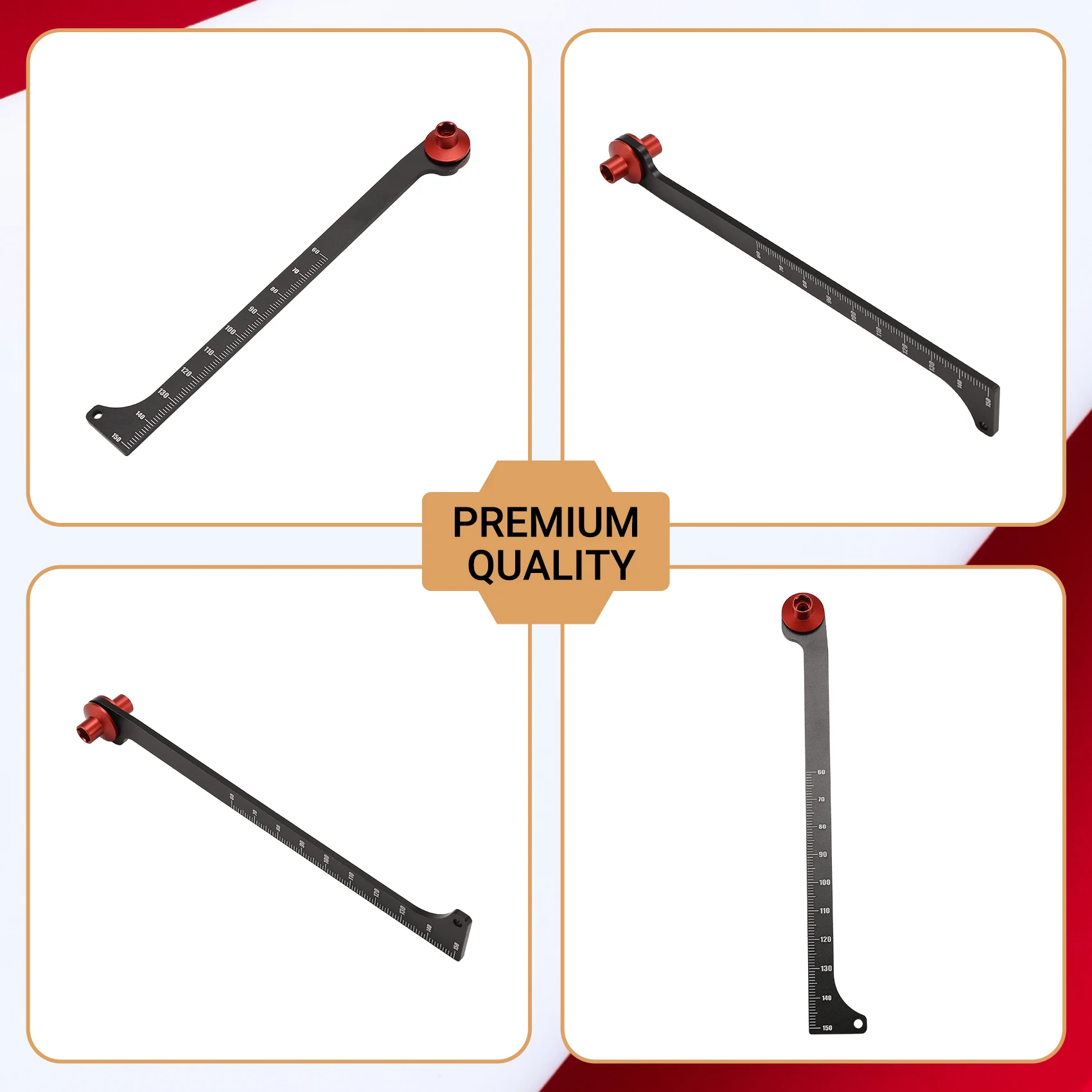 Радиоуправляемый внедорожник, универсальный инструмент, амортизатор, измерительная линейка для путешествий для 1/8 1/10 Arrma Traxxas Hpi Axial Scx10