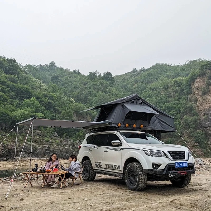 

New Design 4WD Hard Shell Roof Top Camping Car Tent with Canvas Car Awningcustomcustomcustomcustom