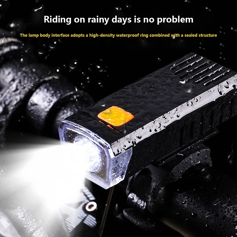 Bright Bicycle Light LED Front USB Rechargeable Mountain Bicycle Lamp Bike Headlight Flashlight Cycling Scooter