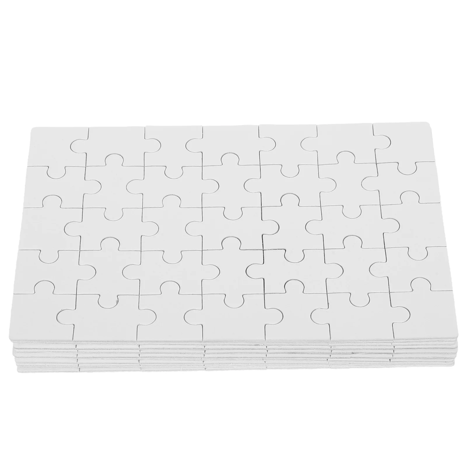 10 Sheets DIY Blank Puzzle Writable Puzzles Heat Transfer Jigsaw Sublimation Supply Craft Heating