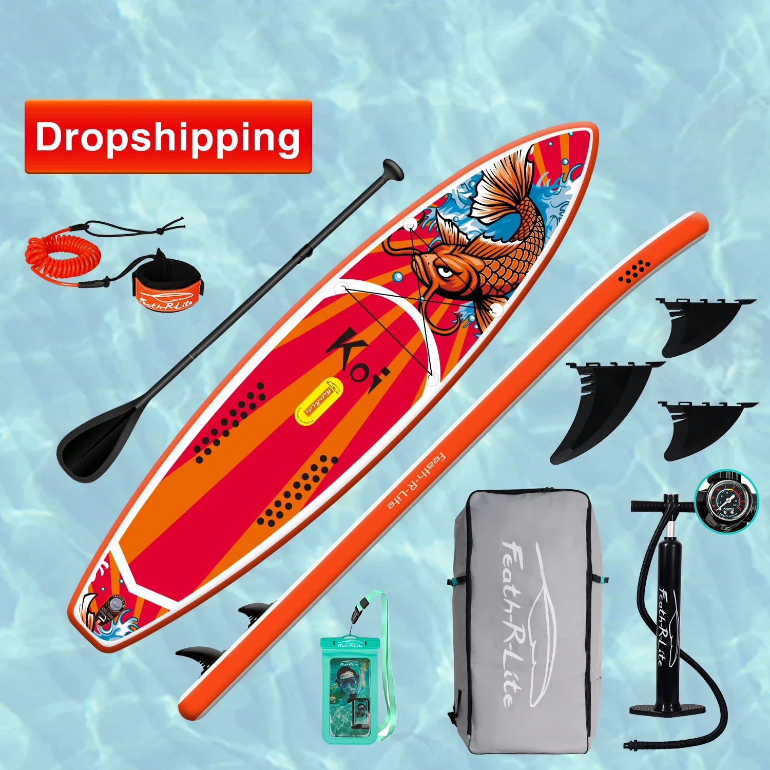 

Sup Bord Stand Up Inflatable Paddleboard Koi Surfboard Supboard Standup Paddle Boards Watersports Isup