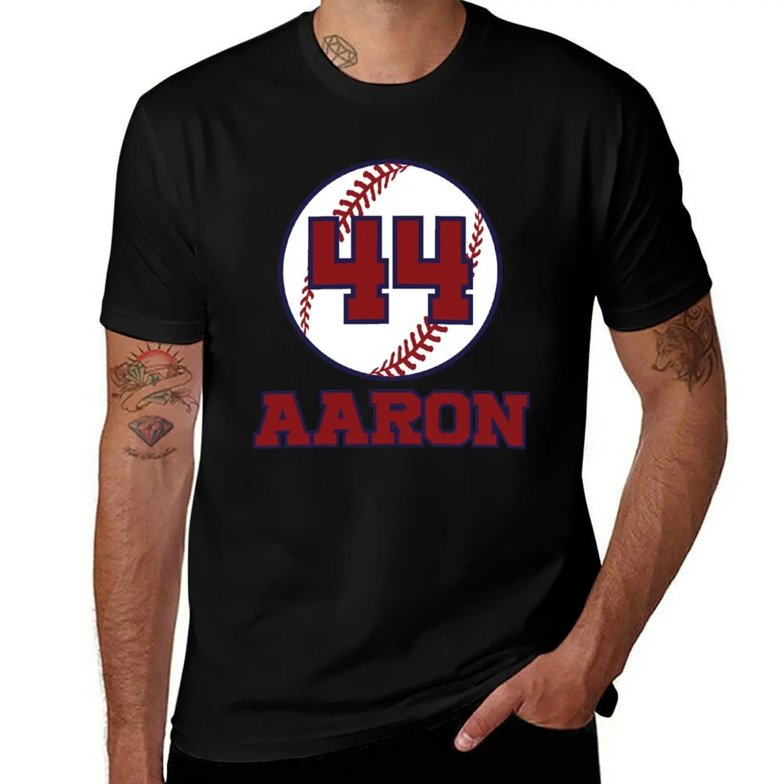 Hank Aaron T-Shirt Big and Tall Short Sleeve Tee T-Shirt