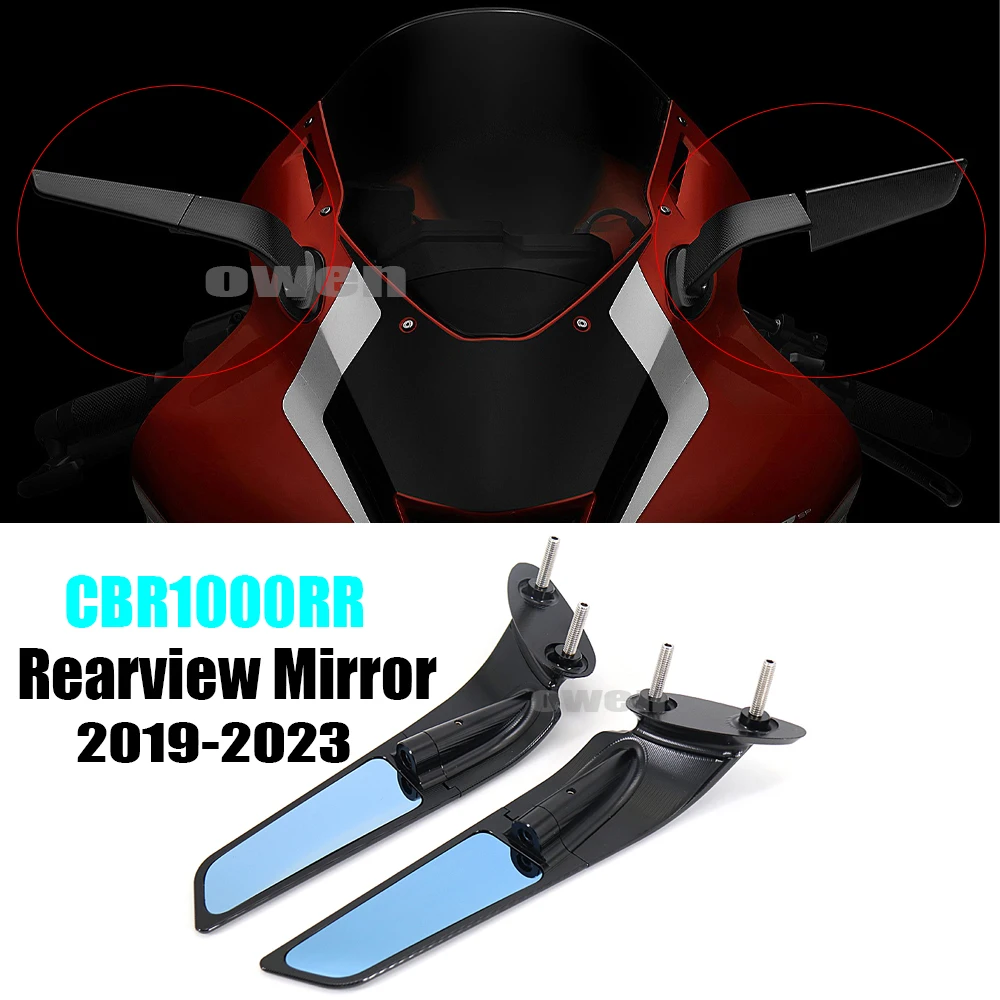 

CBR1000RR Motorcycle Stealth Mirrors Wind Wing Rear View Mirror 360Adjustable Sports Wing Mirrors For Honda CBR1000RR 2019-2023