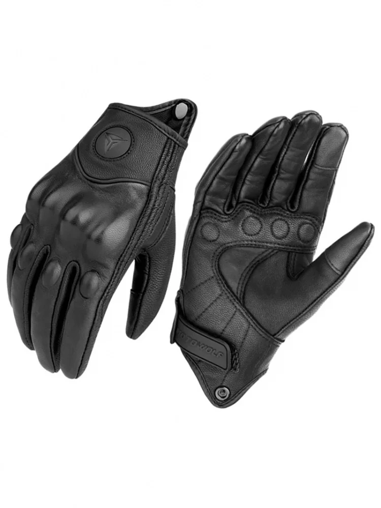 AliExpress NONE Motorcycle Gloves Men Women Moto Leather Carbon Cycling Mtb Accessories Glove Motorbike Motorcross ATV Motor gear cross guantes