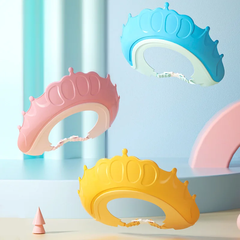 1PCS baby Shower Soft Cap Adjustable Hair Wash Hat for Kids Ear Protection Safe Children Shampoo Bathing Shower Protect Head Cov