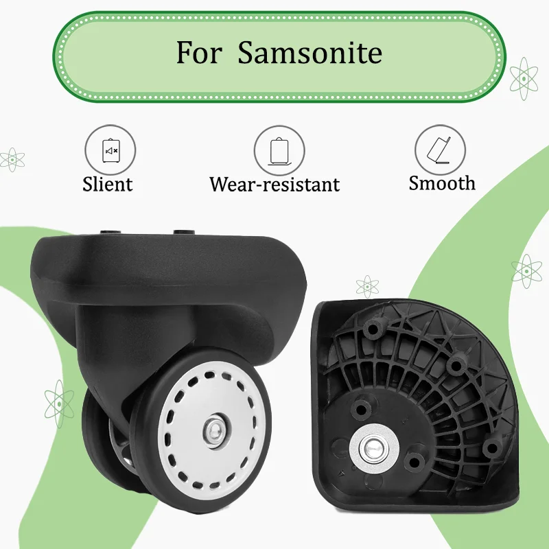 For Samsonite V56 Retro Metal Luggage Wheels - Classic Style Smooth Ball Bearings Essential Luggage Repair Parts