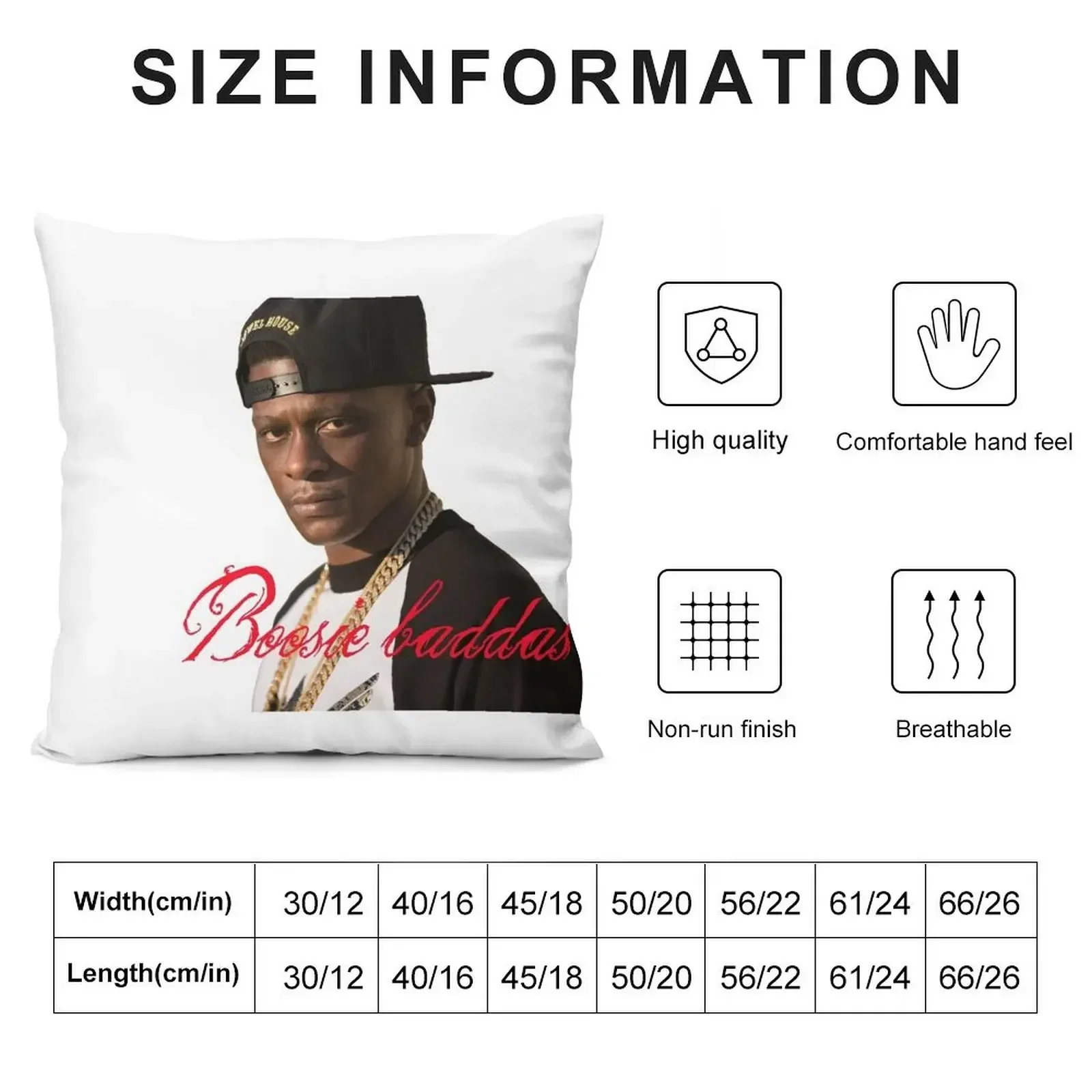 Boosie Badazz - Sticker Throw Pillow Bed pillowcases Cushion Cover Set pillow