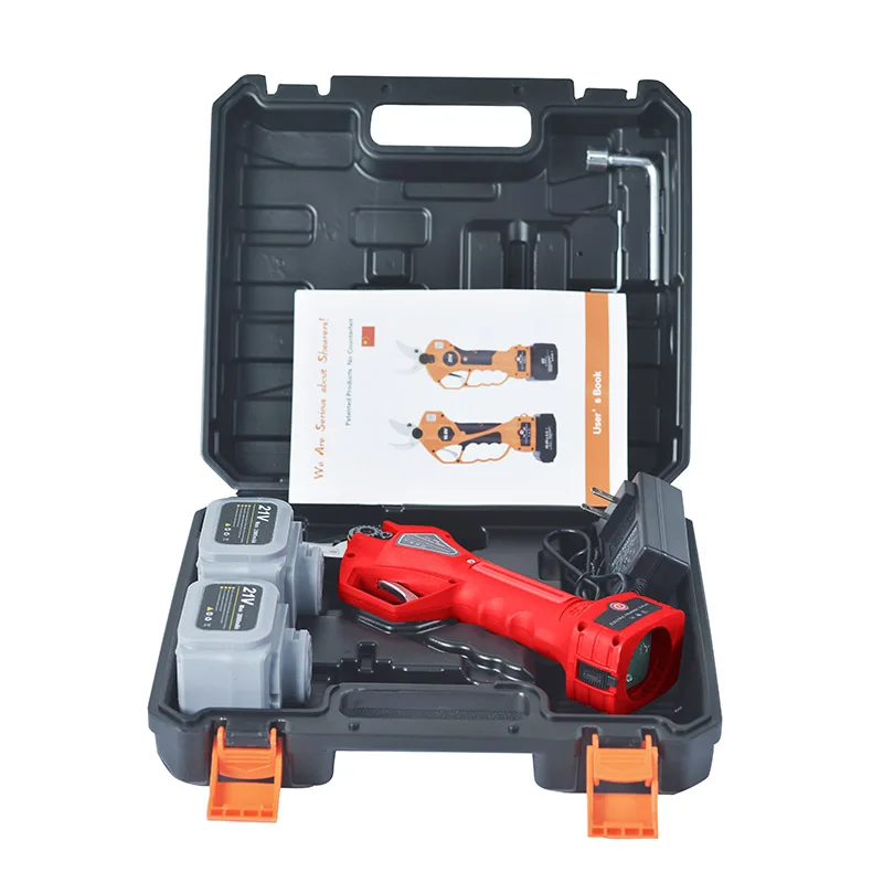 202532 مللي متر مقص التقليم الكهربائي التقدمي آلة تطعيم كهربائية مقص تشذيب الحدائق